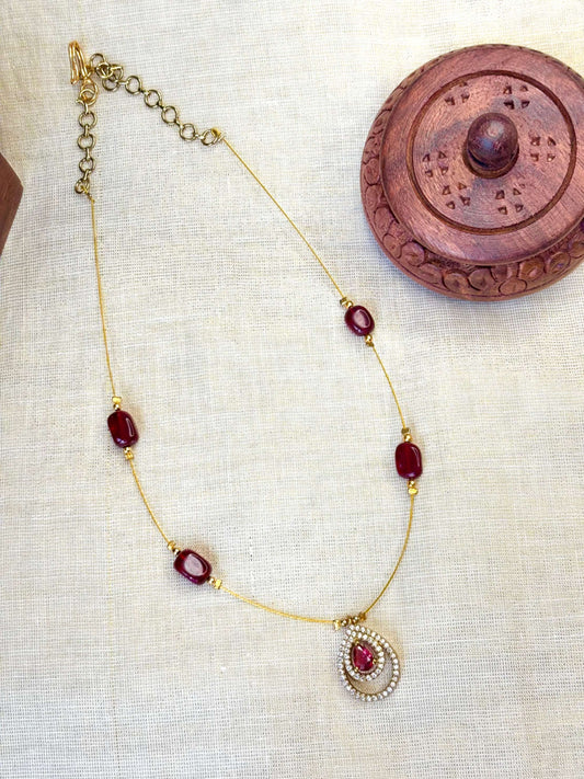 Invisible Diamond Pendant Chain