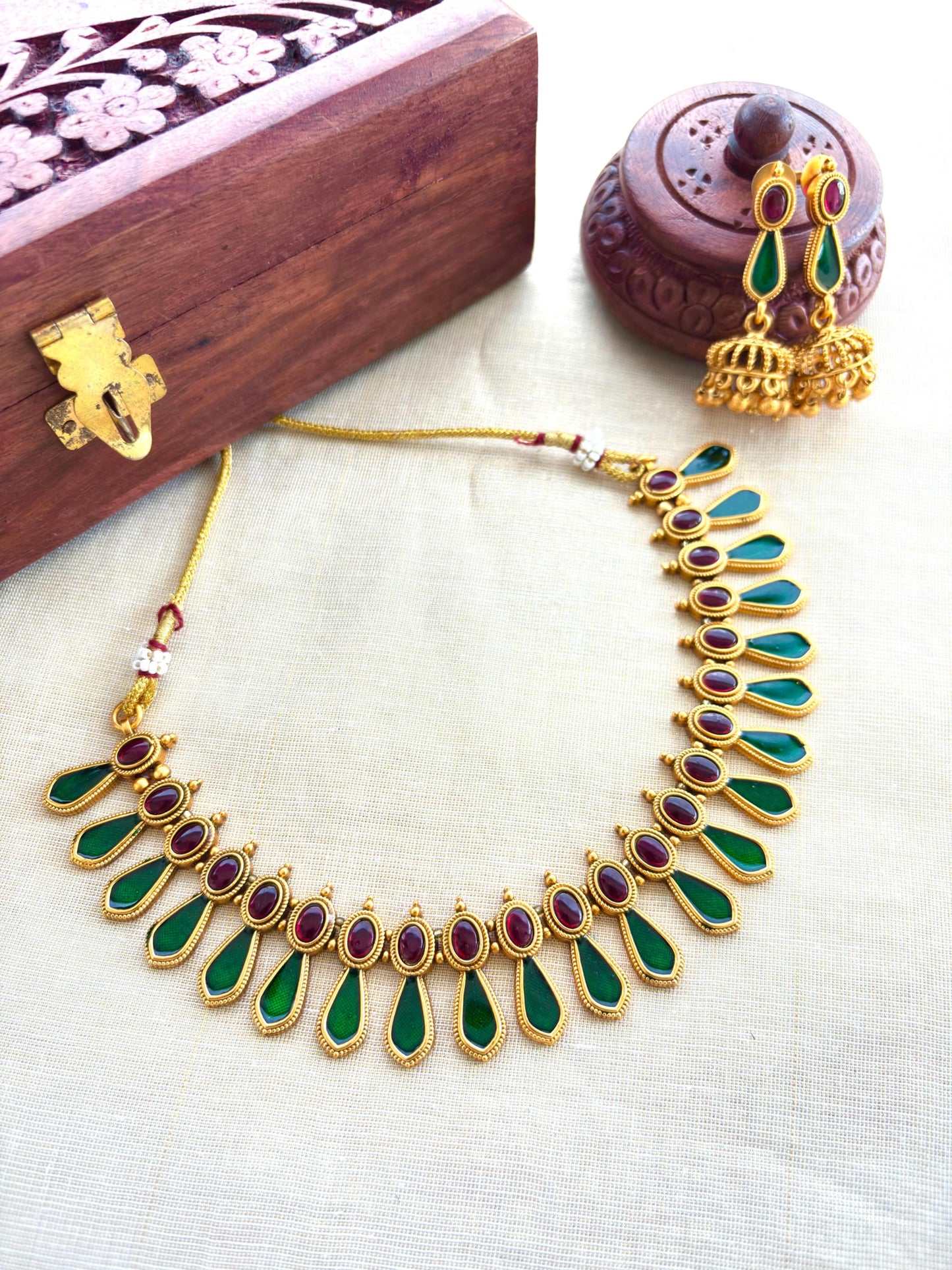 Plain Palakka Mala Necklace