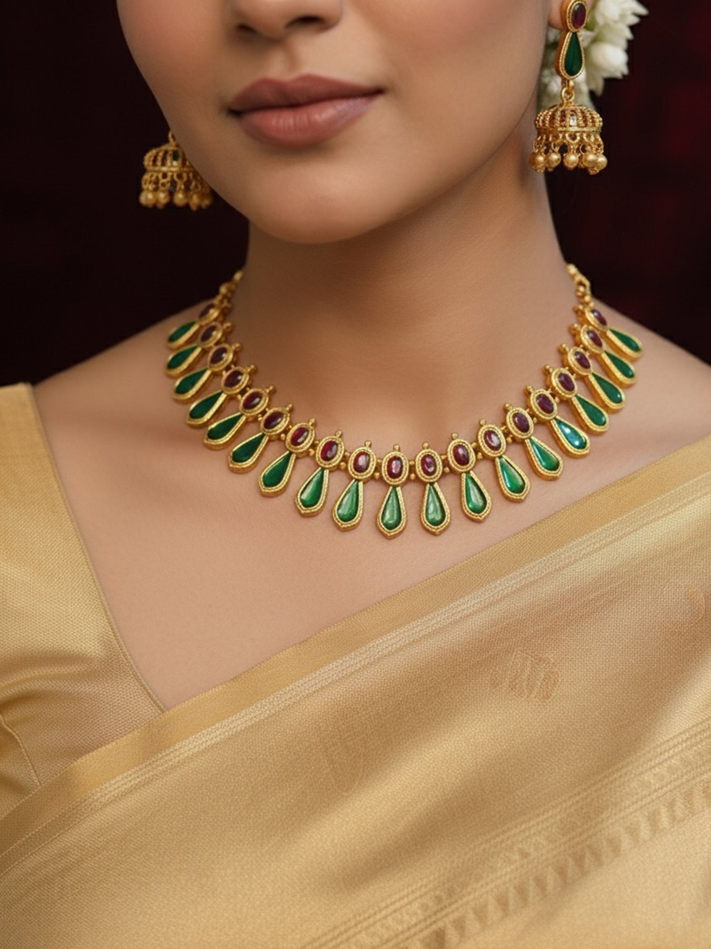 Plain Palakka Mala Necklace