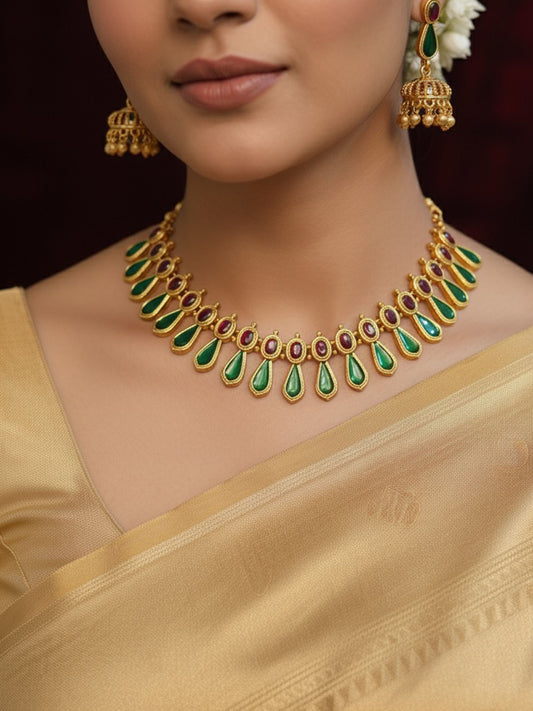 Plain Palakka Mala Necklace