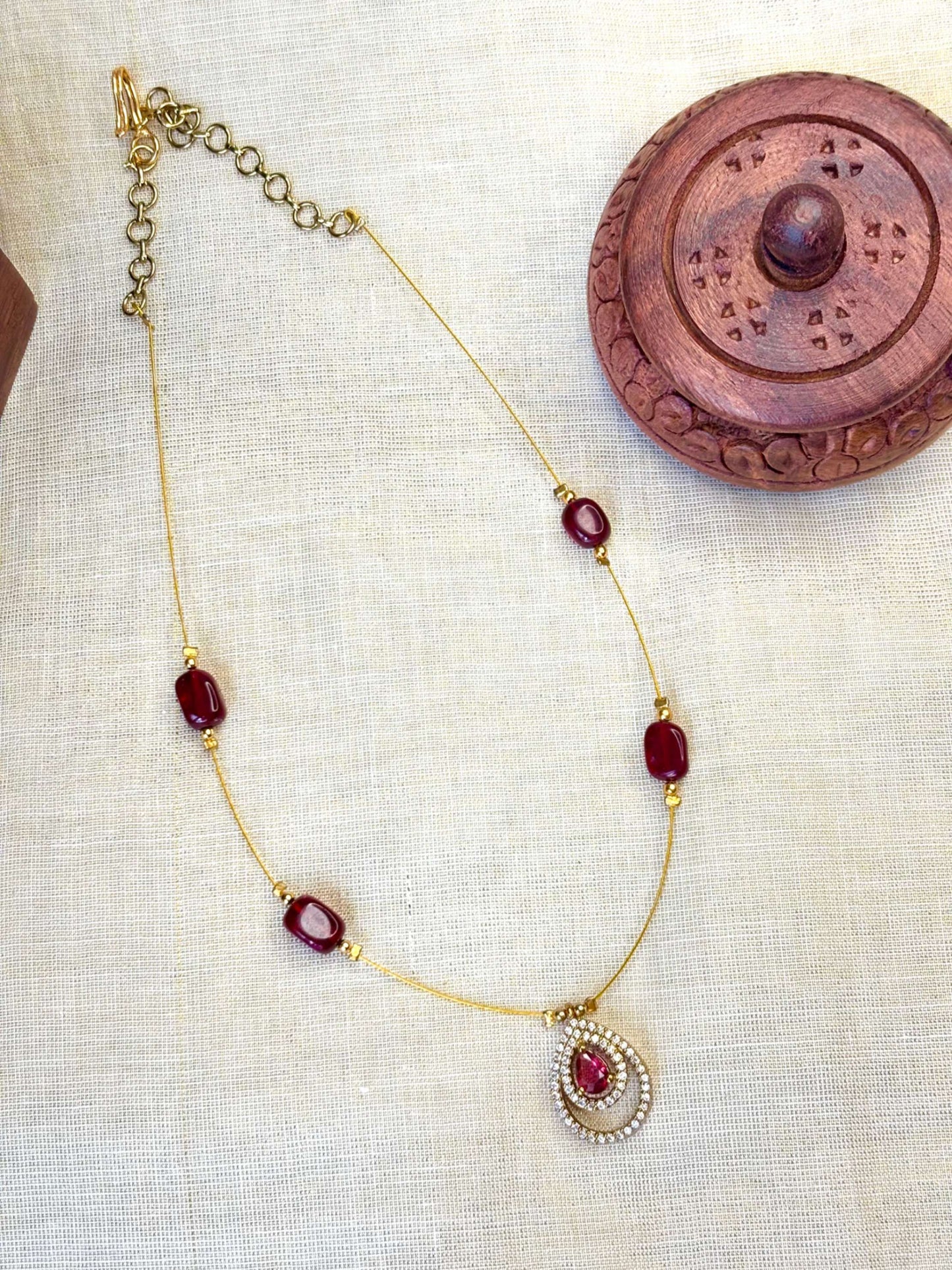 Invisible Diamond Pendant Chain