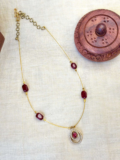 Invisible Diamond Pendant Chain