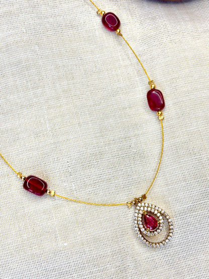 Invisible Diamond Pendant Chain