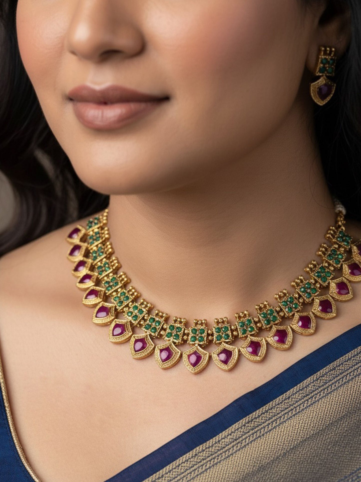Purple Palakka Necklace
