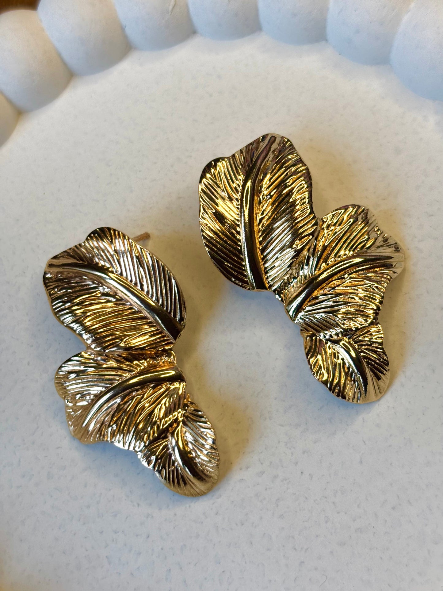 Gilded Leaf Anti-Tarnish Earring