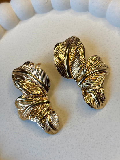 Gilded Leaf Anti-Tarnish Earring