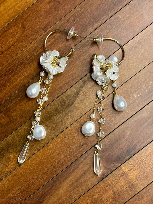 Hanging Pearl Anti-Tarnish Earring
