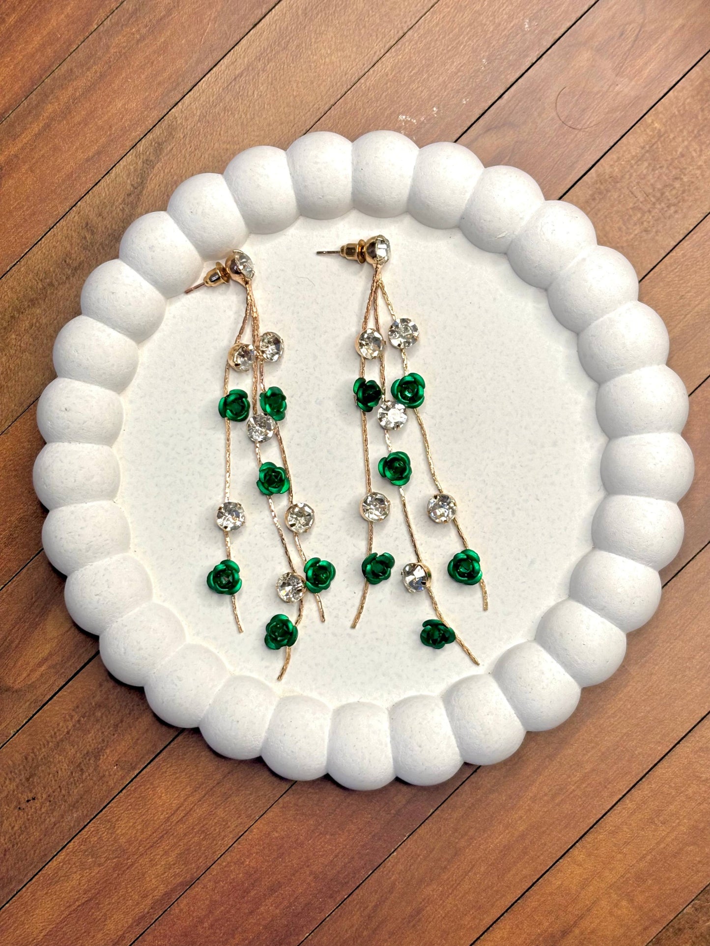 Hanging Rose Anti-Tarnish Earring