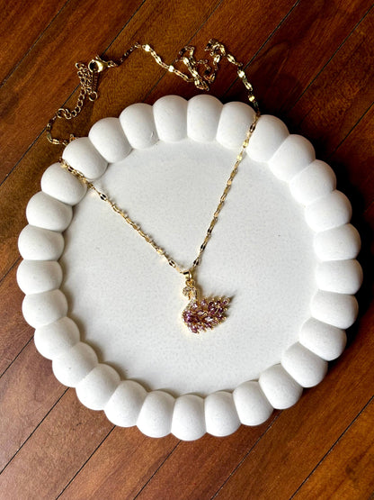 Lavender Swan Anti-Tarnish Chain