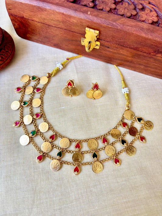 Multi-layered Coin Necklace
