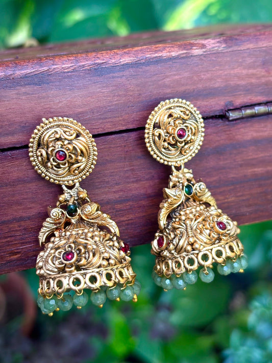 Antique Gold Bell Earrings