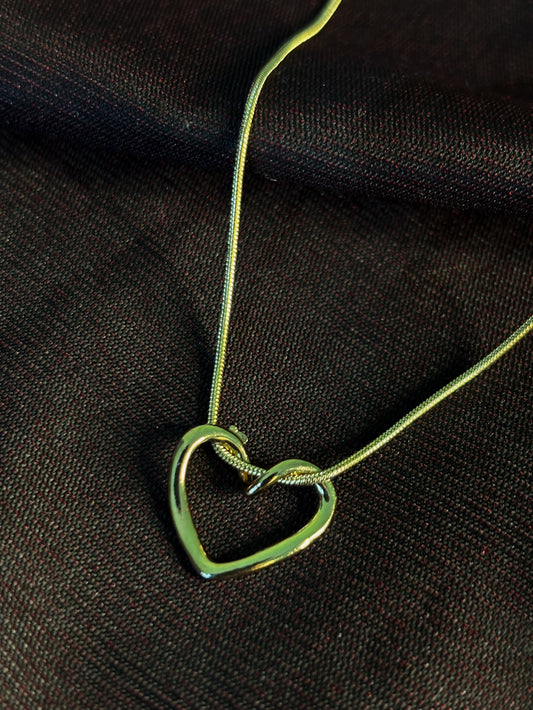 Twisted Heart Shaped Anti-tarnish Chain
