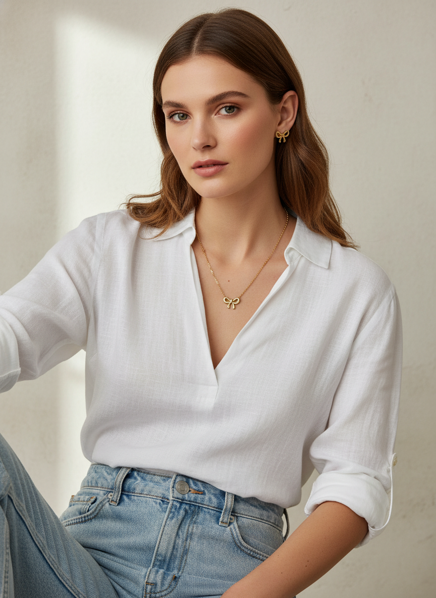 Sweet Bow Anti-Tarnish Chain Set